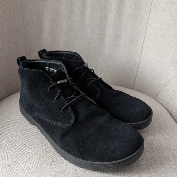 Men's Birchbury Carnforth Suede Boots Black Size 12 - Picture 3 of 6